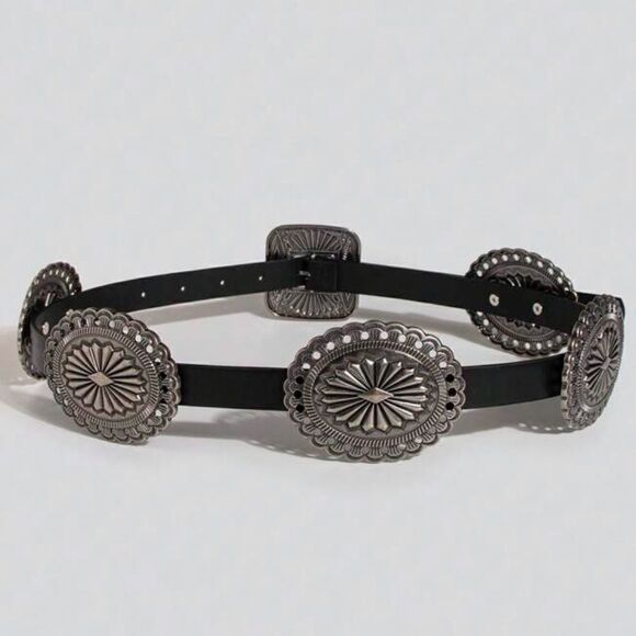 Bohemian cowboy belt A417 - Picture 3 of 7